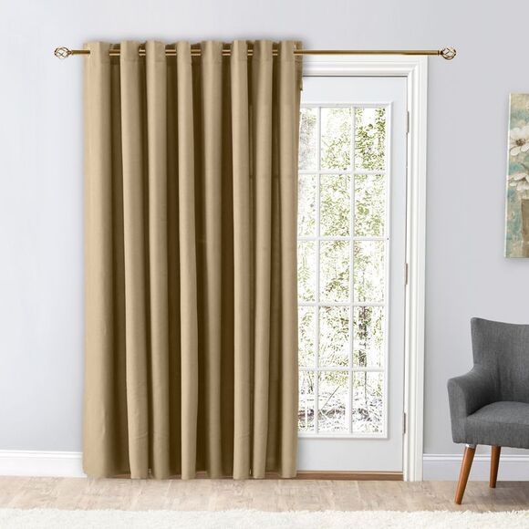 Ricardo Glasgow Grommet Patio Panel w/Wand 112x84 Harvest